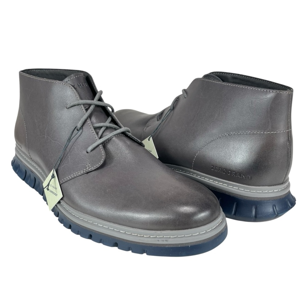 Cole Haan Zerogrand Waterproof Chukka Boots Gray Men’s 10.5M New‎